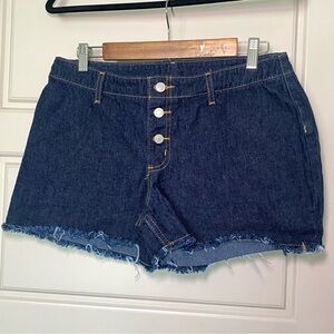 No Boundaries Dark Blue Denim Shorts